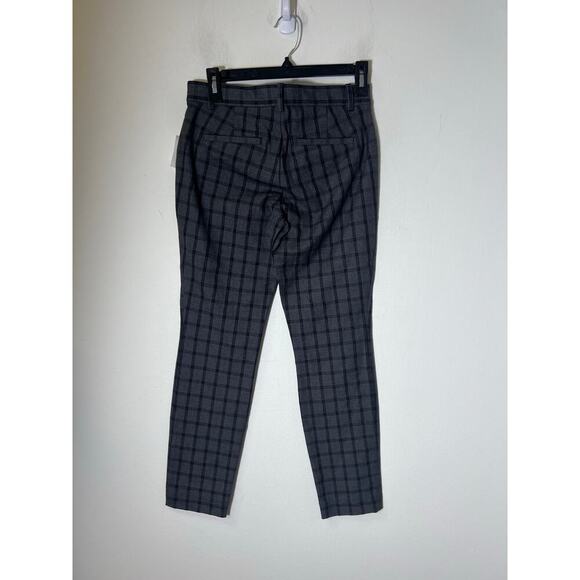 NWT Gap Gray Plaid Skinny Ankle Pants Sz 2 - Picture 2 of 4